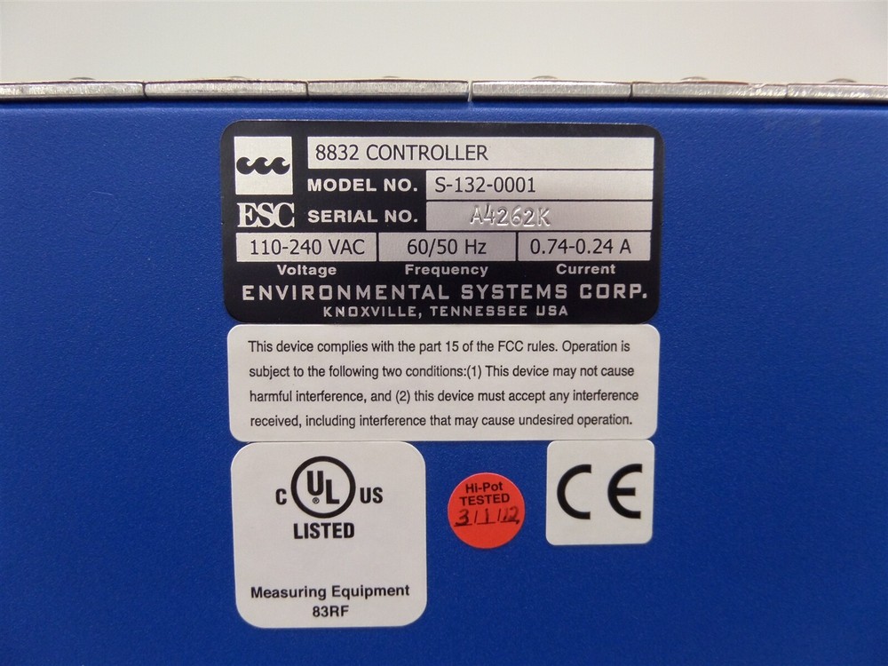 ESC Environmental System Corporation 8832 Data System Controller