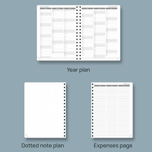 2026 Planner (Medium - 6.5'' x 8.5'') with Hourly Schedule, Vertical Layout -