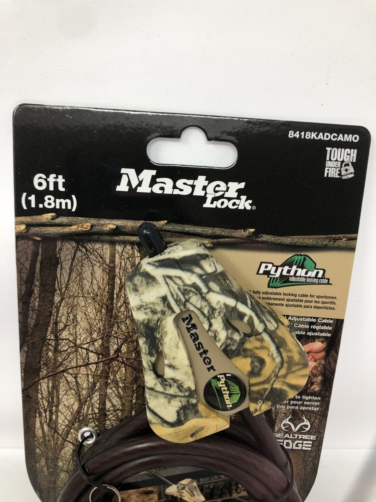 Master Lock Python 8418KADCAMO 6ft Adjustable Cable Lock