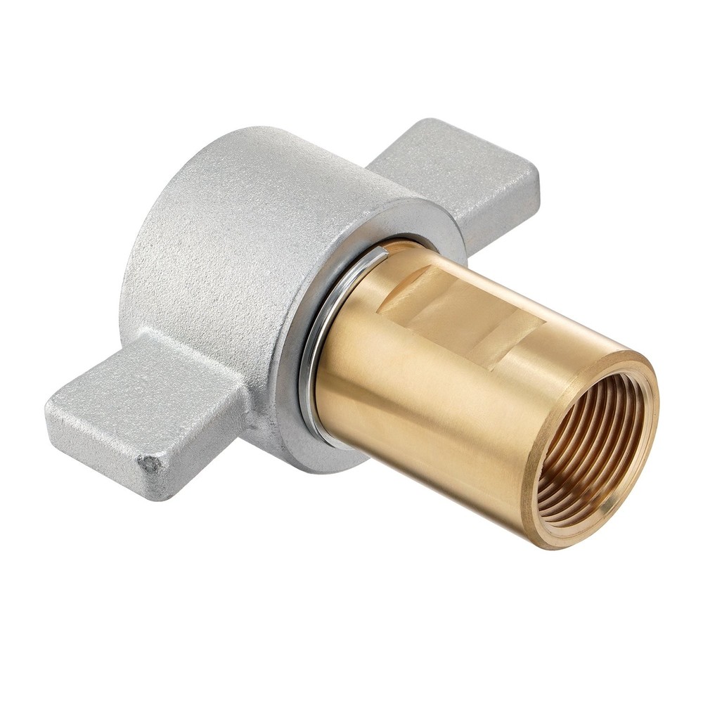 1 Inch NPT Wet Line Wing Nut Hydraulic Quick Disconnect Coupler / Coupling Set