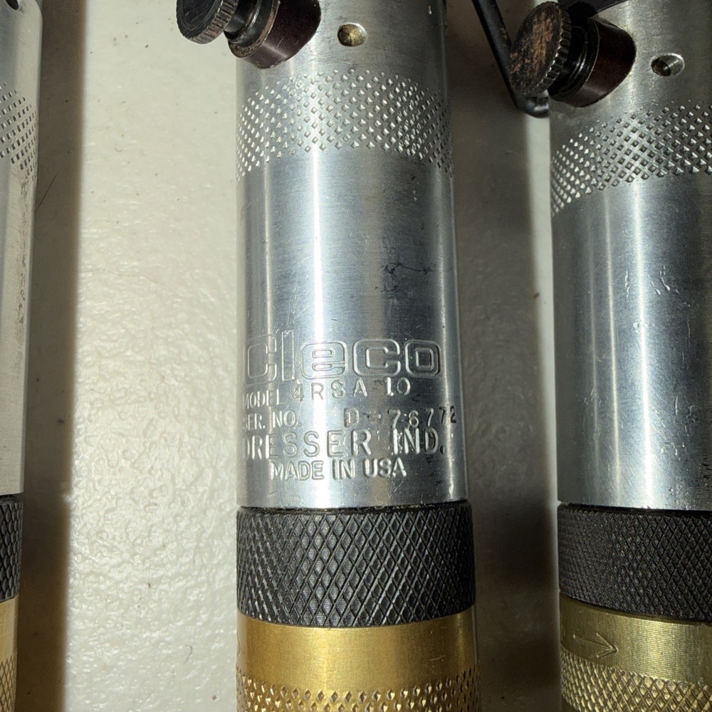 Cleco 4RSA10 Inline Pneumatic Adjustable Torque Nutrunner Screwdriver 1/4" Drive