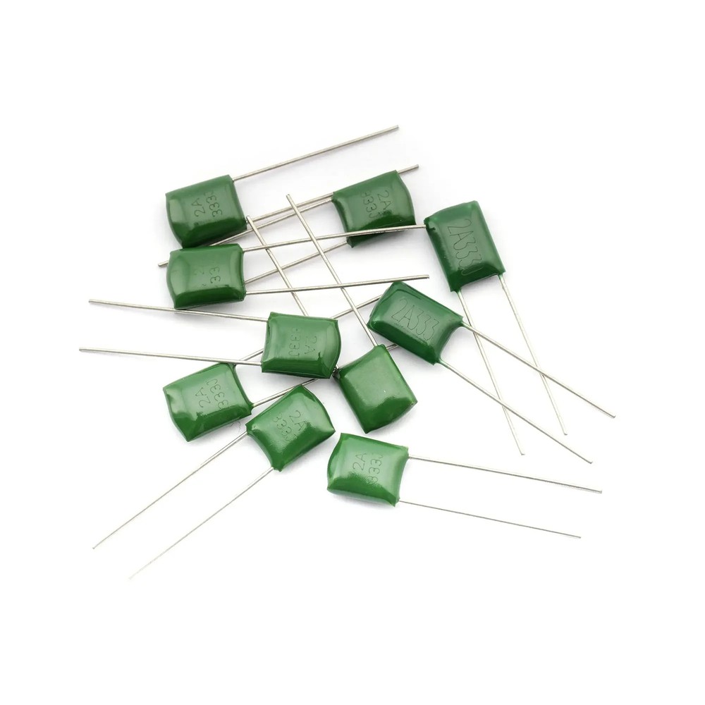 (10 Pieces ) Guitar Polyester Capacitor, Green