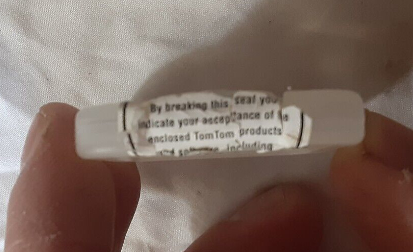 PLASTIC CASE from TomTom One SD Card Memory Maps