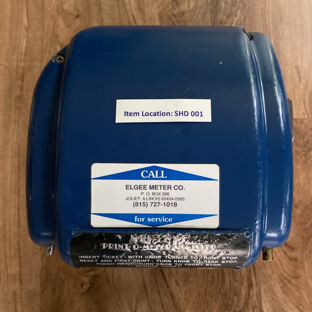 NEPTUNE MODEL 433 PRINT 0-METER REGISTER