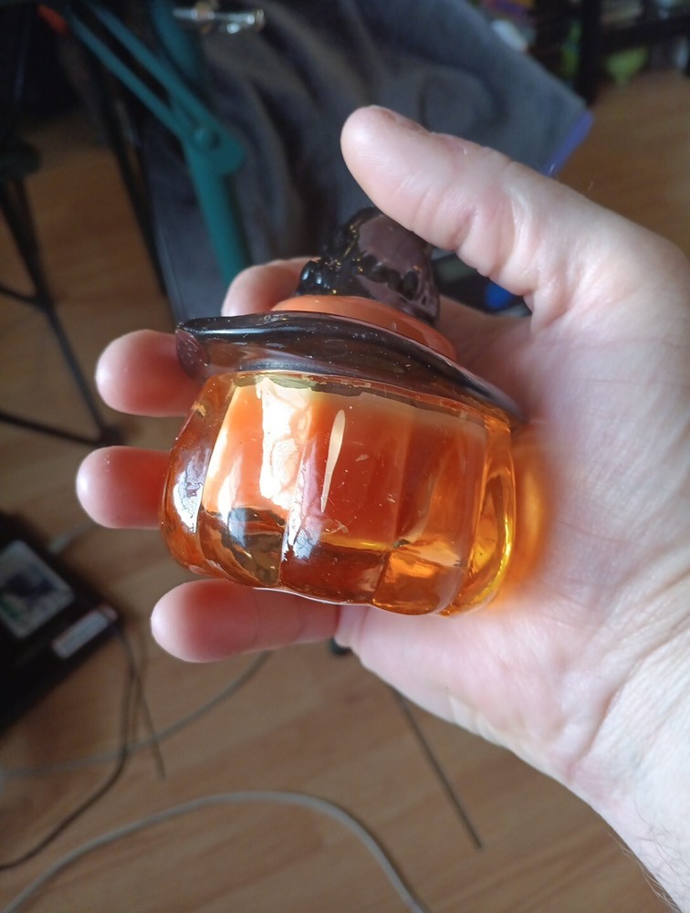 Pumpkin Wittch Candle Set Crystal Glass