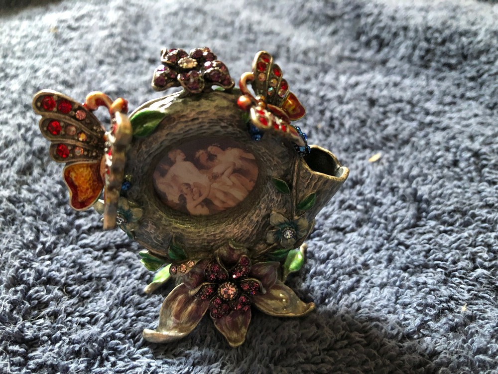 Small Multi Colored Jeweled Picture Frames New