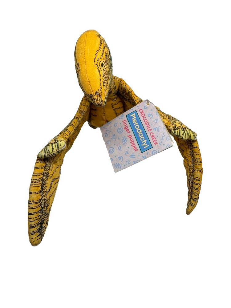Crocodile Creek Pterodactyl Dinosaur Finger Puppet 1994 NWT