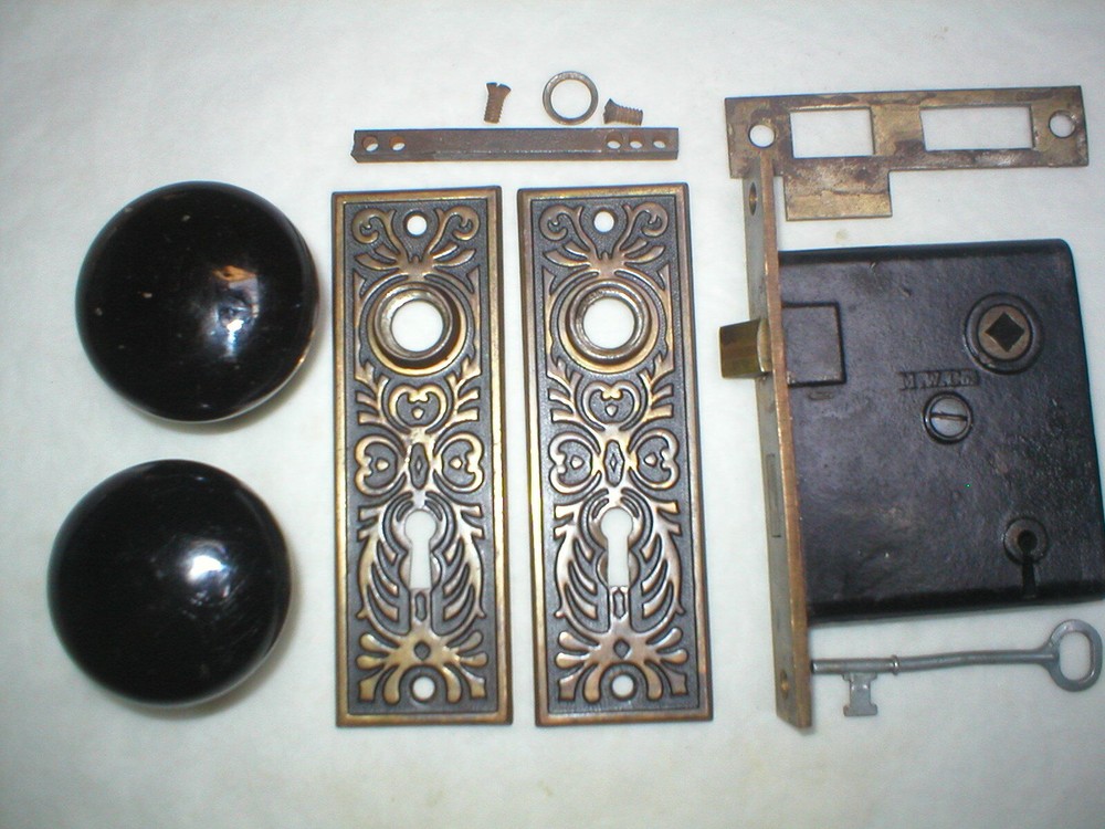 Antique Victorian Era Door Hardware