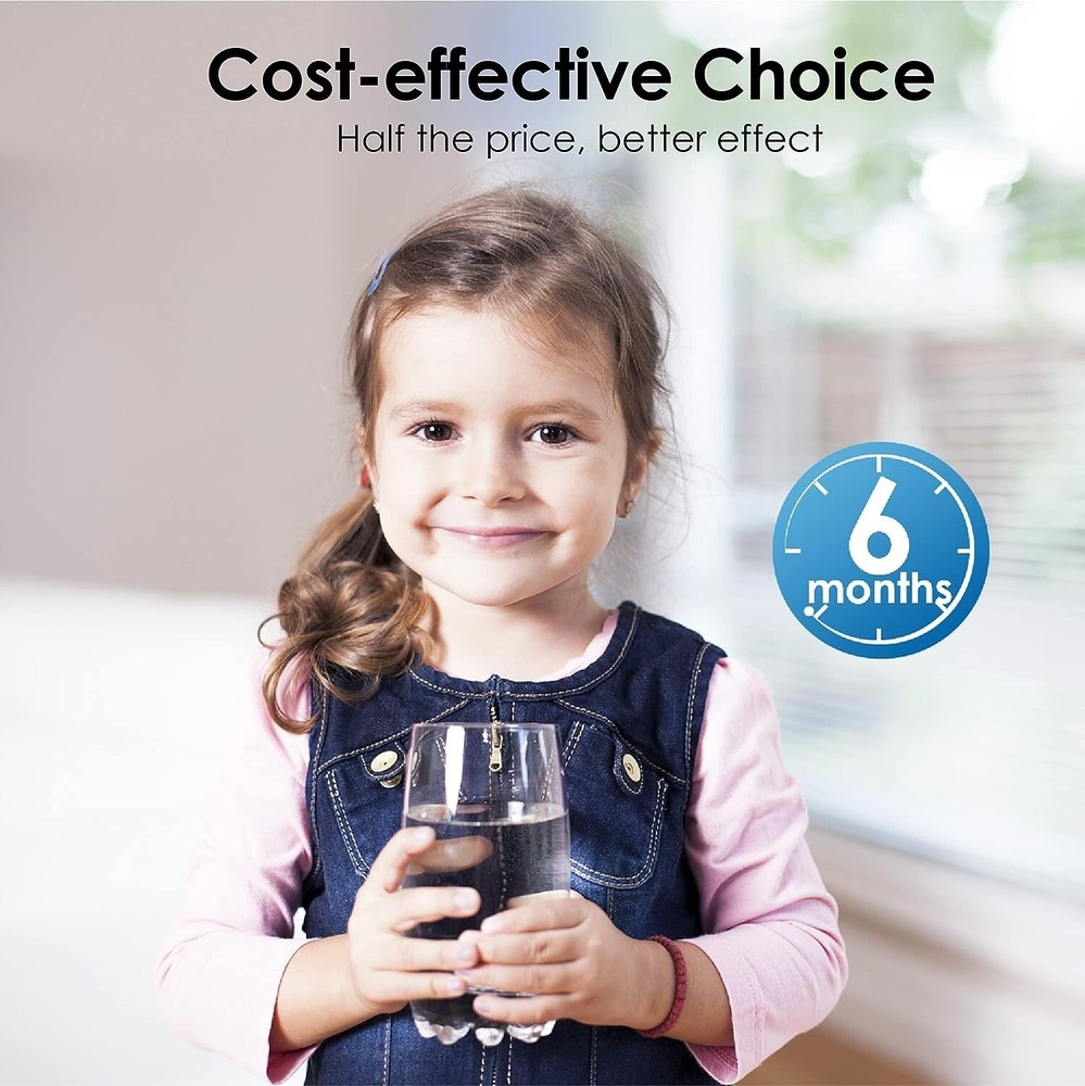 Waterdrop Refrigerator Water Filter, Replacement for GE® RPWFE (With Chip), 4