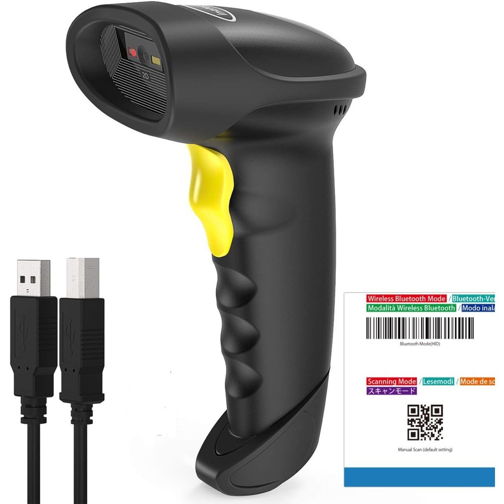 INATECK Barcode Scanner, QR Code Scanner, Read Screen, BCST-51