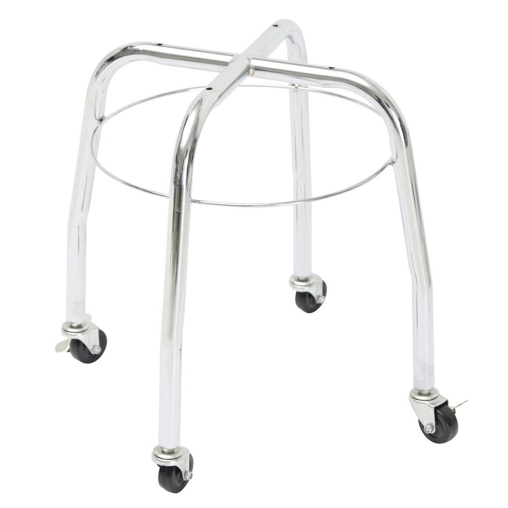 HUBERT® Dump Bin Round Chrome Wire - 20"Dia x 32 1/2"H