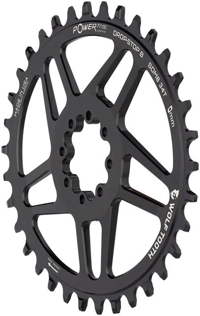 Wolf Tooth Elliptical Direct Mount Chainring - 34t, SRAM Direct Mount, Drop-Stop
