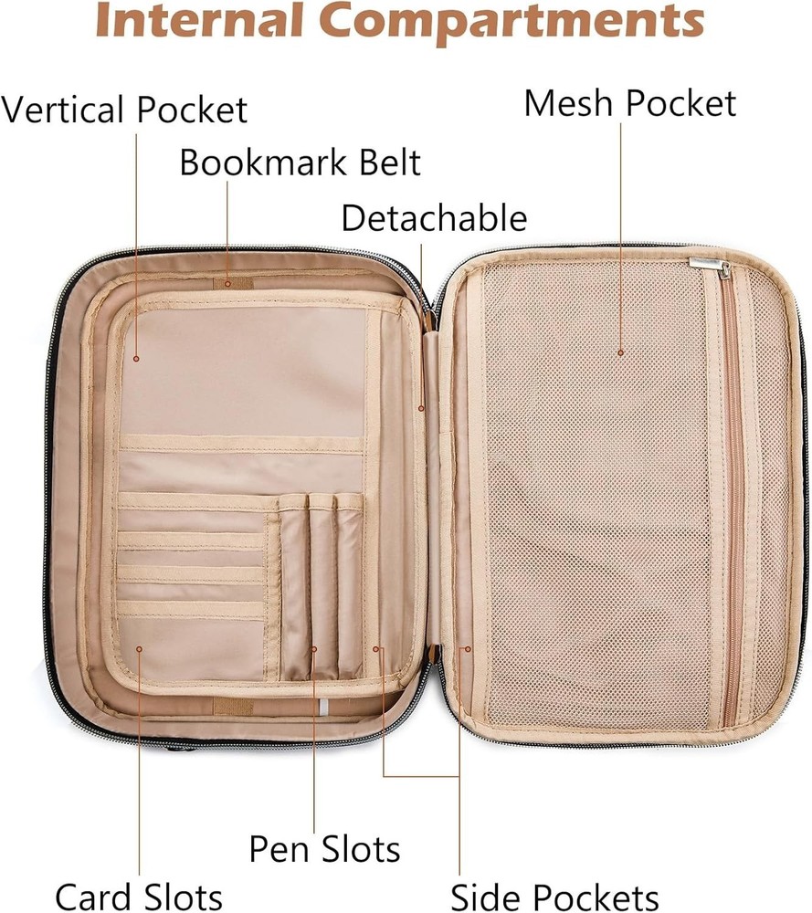 Elegant Black Bible Carrying Case - Versatile Protection for Your Scripture