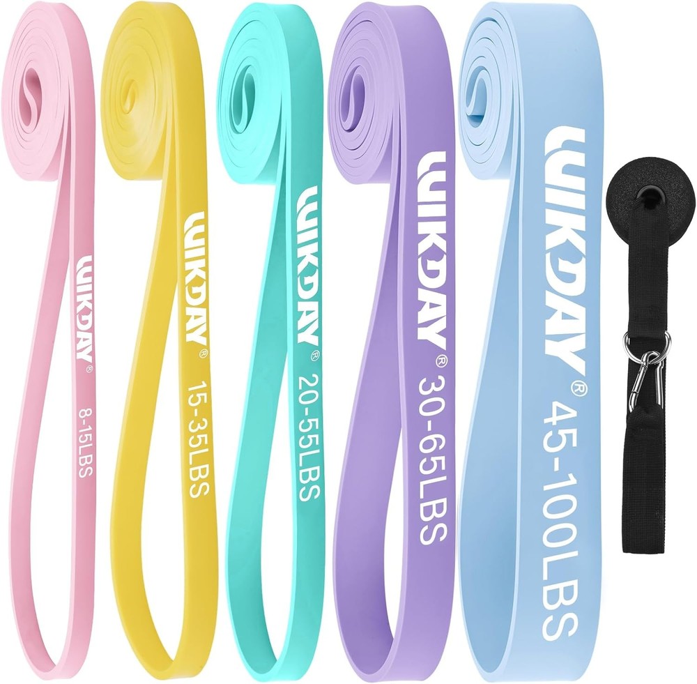 Resistance Bands, Pull Up Workout for Exercise, Thick Heavy Band Set with Door