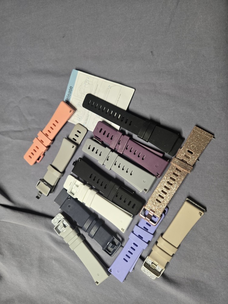 Fitbit Versa2,Lite,Versa Replacement Bands Silicone Strap 11 Band SzSmall,1 LRG