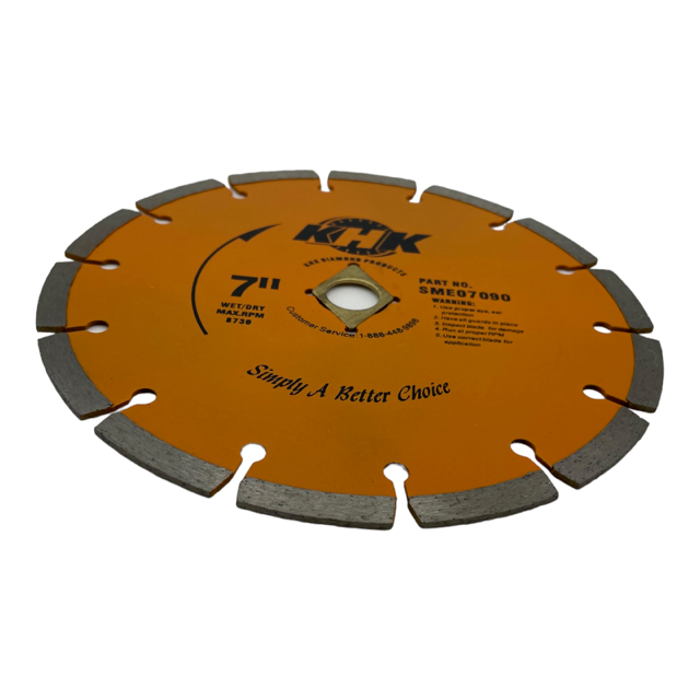 2 Pack 7" Segmented Diamond Saw Blade Cutting Concrete Brick Stone Multi-purpose