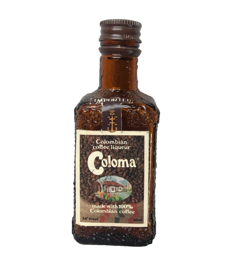 COLOMO COFFEE LIQUEUR MINI BOTTLE EMPTY TO COMPLY WITH EBAY RULES
