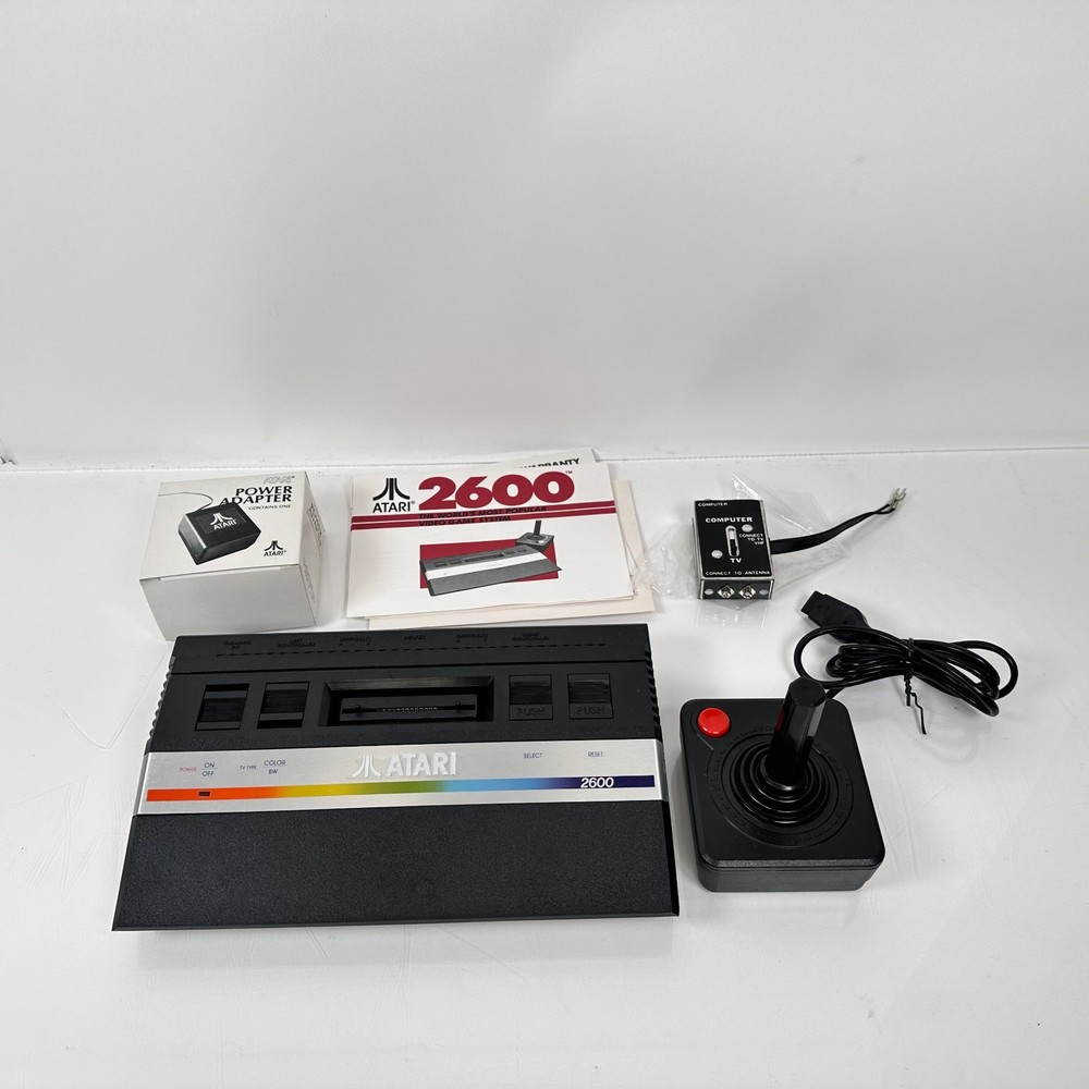 Atari 2600 Complete Console System w/ Console, Joysticks, Paddles & Power Supply