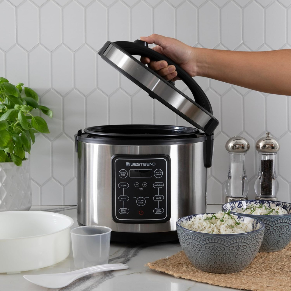 Rice & Grain Multi Cooker Programmable with 9 Preset Functions, Features Delay S