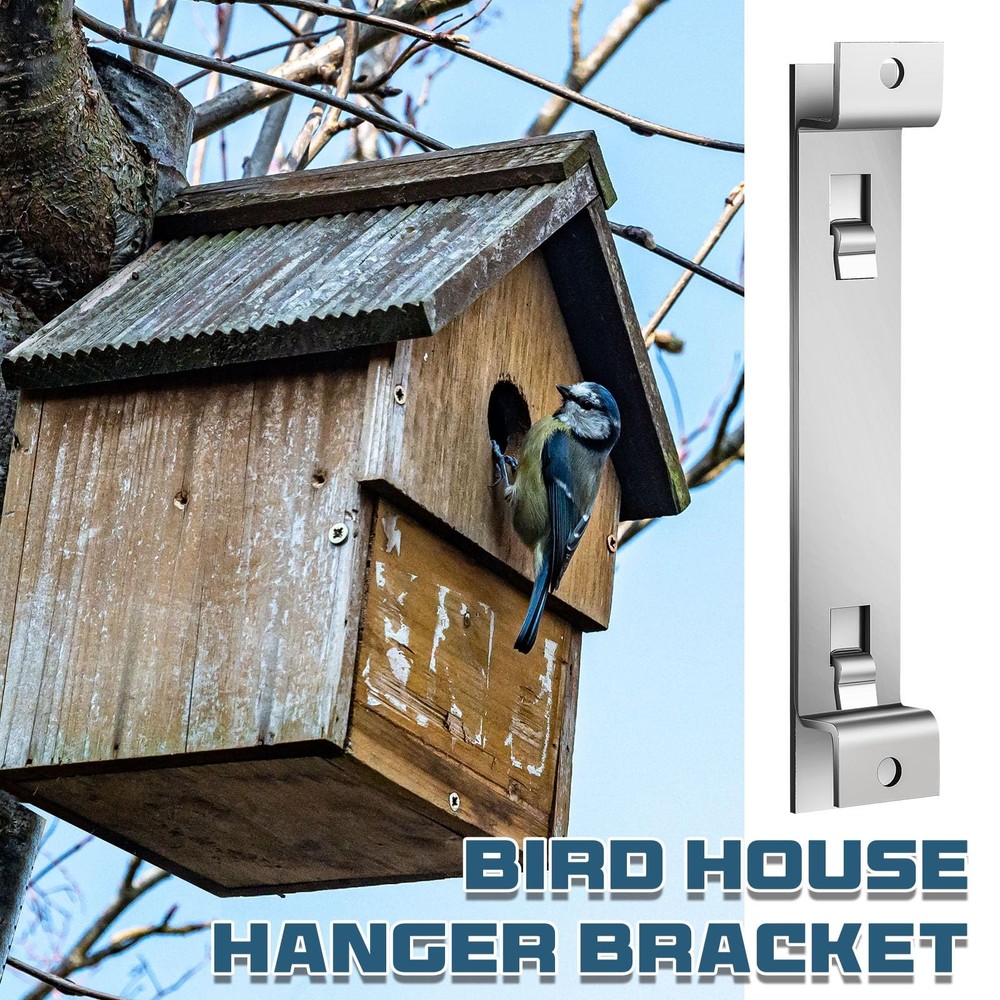 2 Sets Bird House Hanger Bracket Stable Rust Proof Galvanized Steel Mounting ...