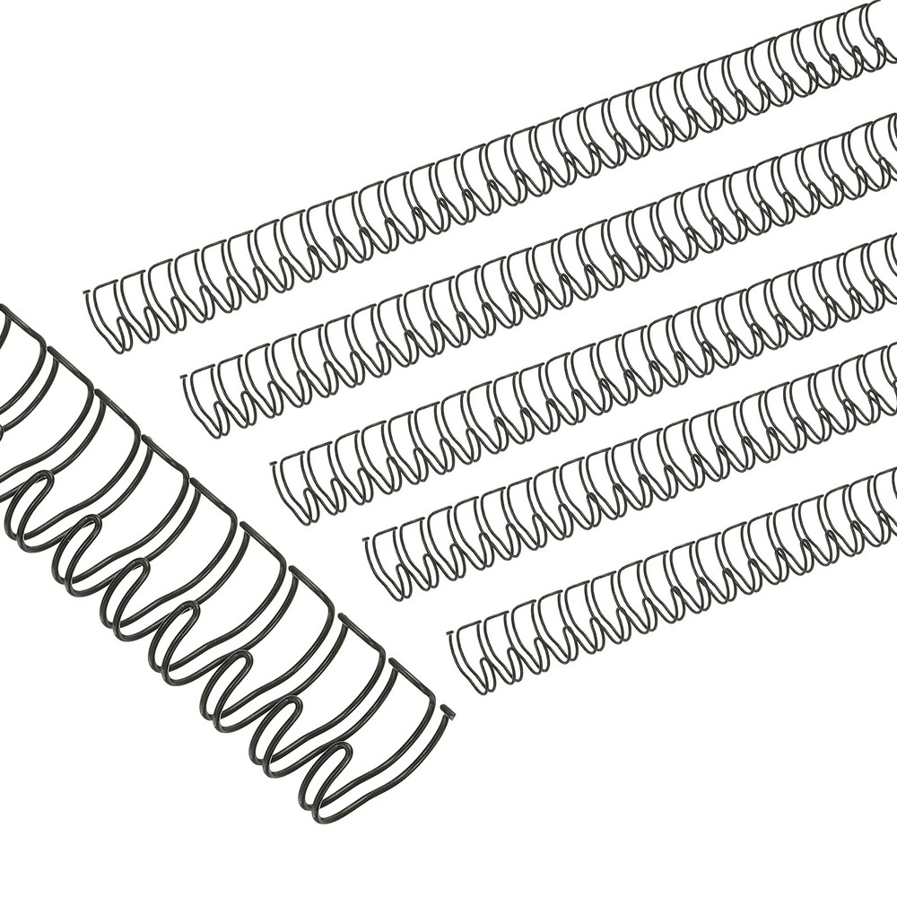 13mm(1/2") Binding Combs, 20 Pcs 100 Sheet Pitch 32 Ring, Black
