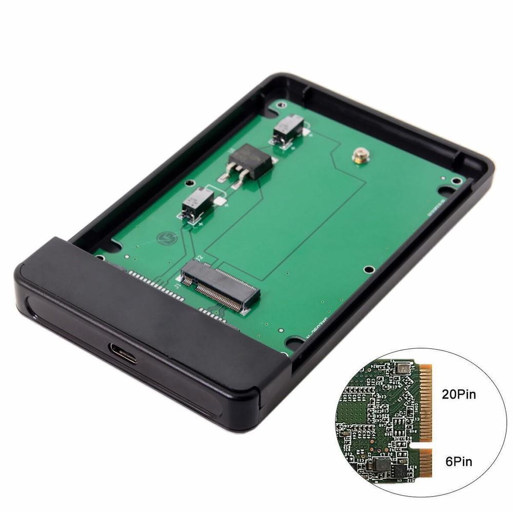20+6Pin Thinkpad X1 Carbon SATA SSD to USB-C Type-C Hard Disk Case Enclosure