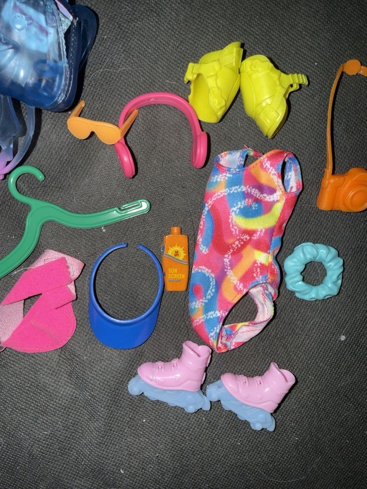 Barbie Doll Accessories Roller Blading Lot