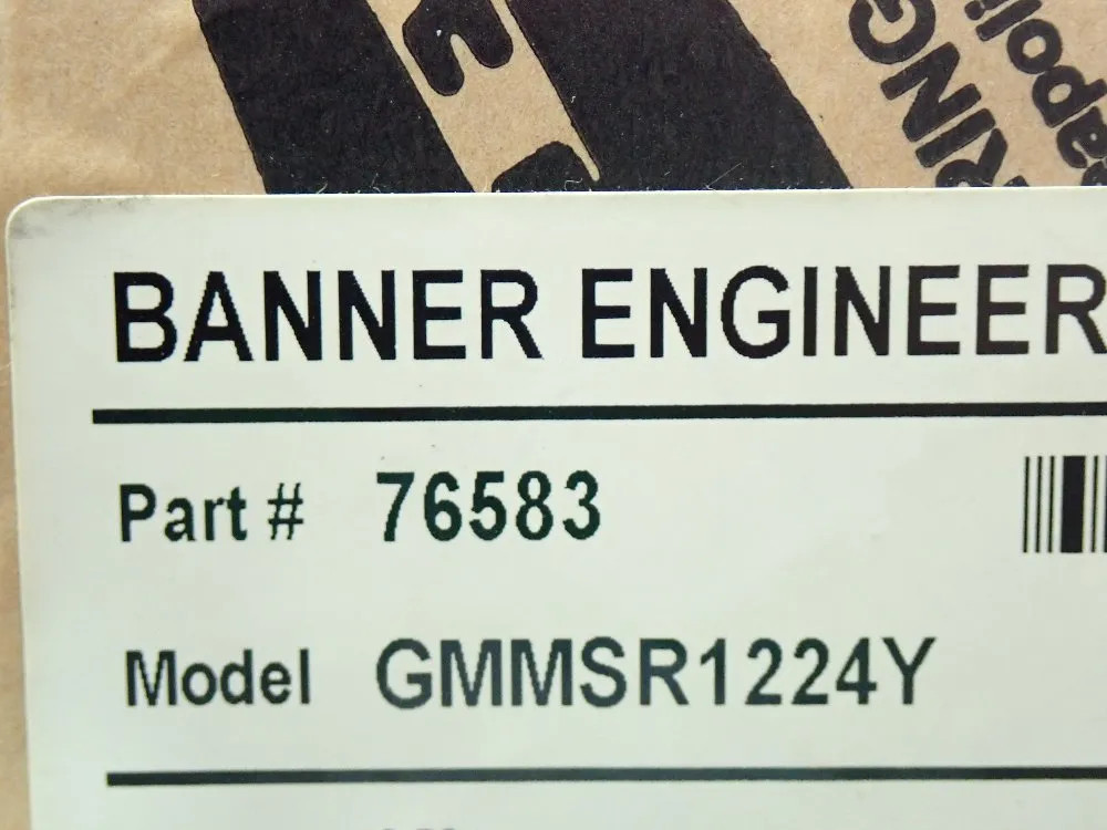 BANNER MSR1224Y MINI-SCREEN LIGHT CURTAIN 08250561111