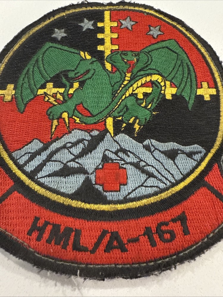 USMC Marines Patch: HMLA-167 "Warriors" Marine Light Attack Helicopter Squadron
