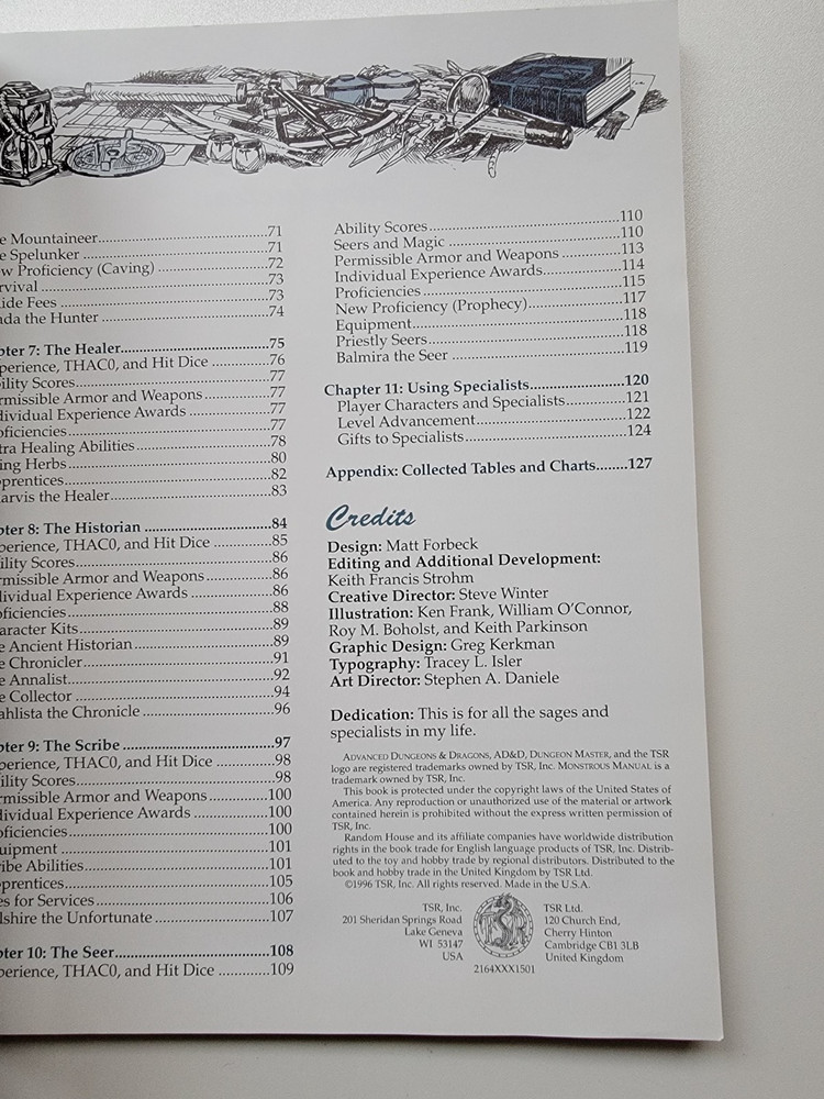 Advanced D&D: Sages & Specialists -Dungeon Master Guide (Paperback, 1996)