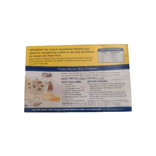 SPLENDA Zero Calorie Sweetener 200 Count Packets 7 oz Box