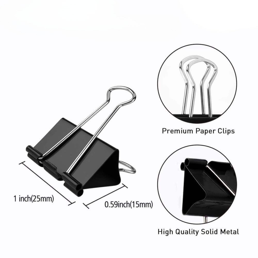 Elite Jumbo Binder Clips (25mm, 8 Pack)