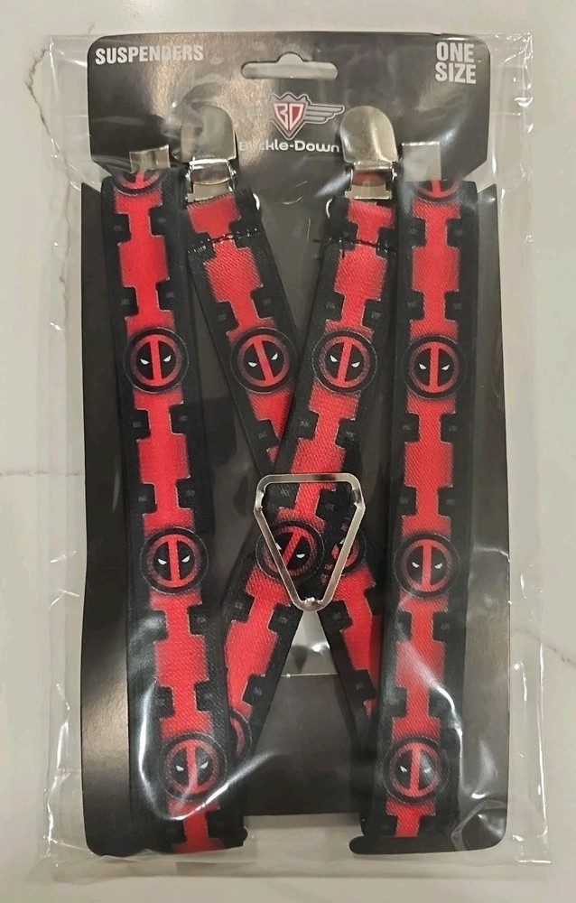 Buckle Down Deadpool Suspenders One Size
