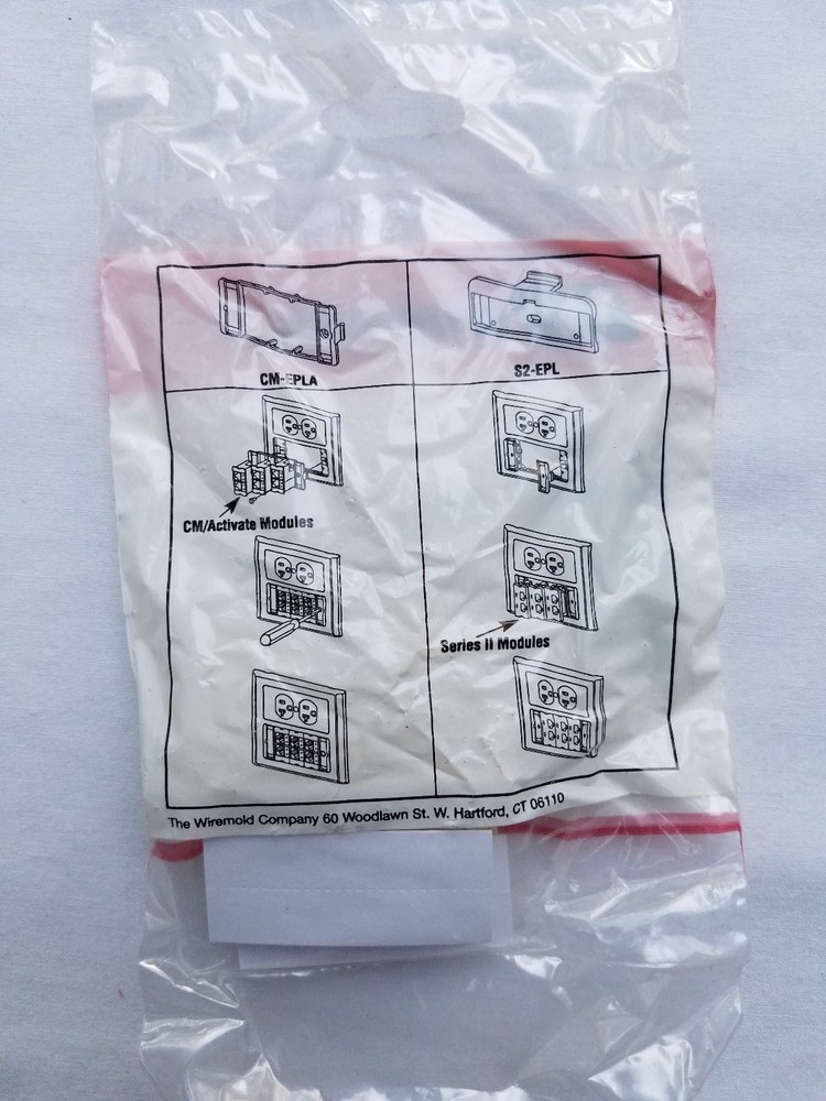 S2-EPL WIREMOLD Series II End Plate with Label Windows