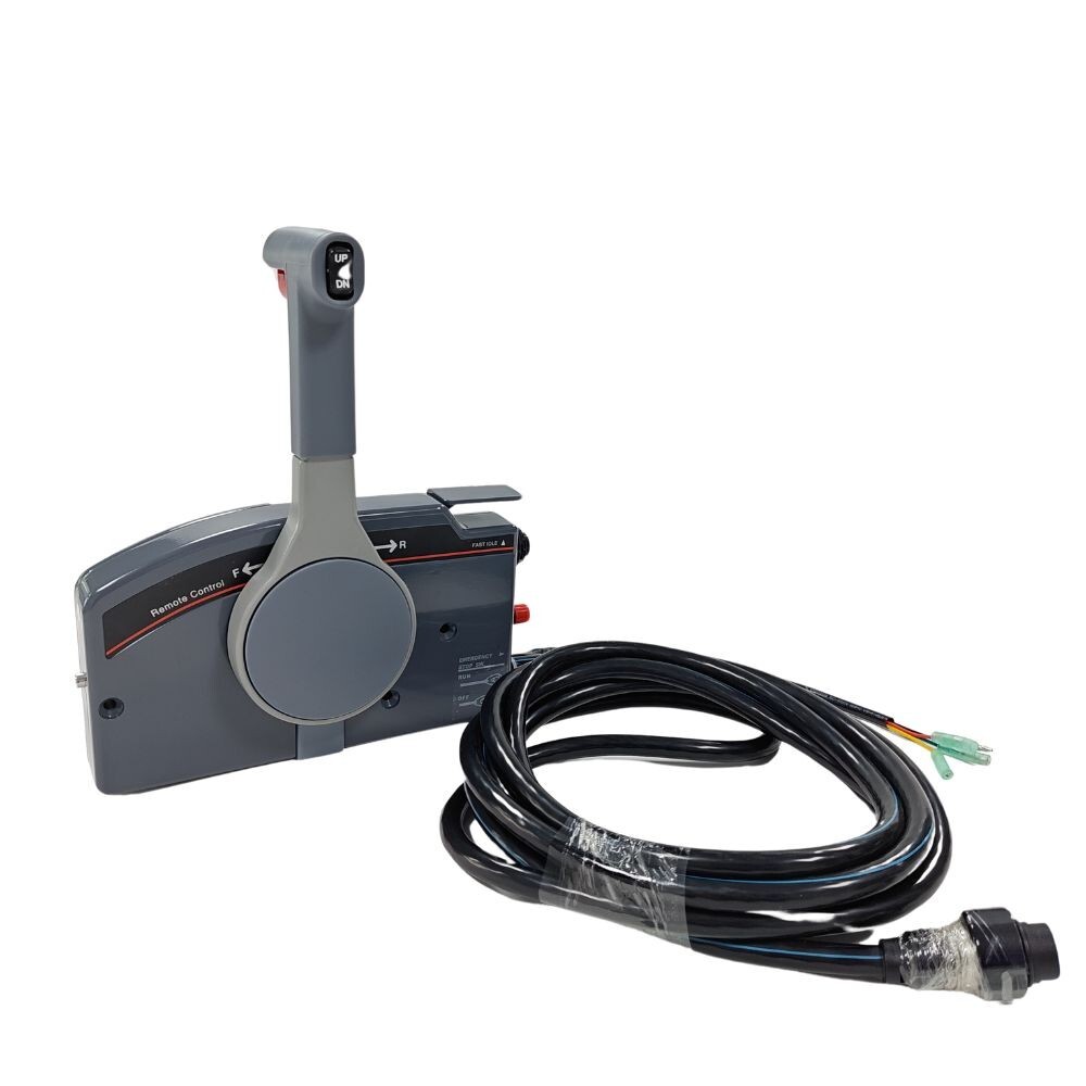 For Yamaha Outboard Side Remote Control Box 703-48272-12 10Pins 5M w/Tirm Pull