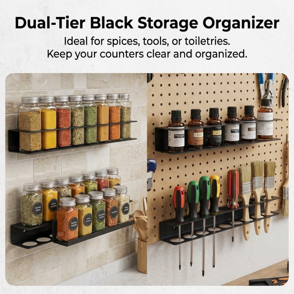 Workshop Wall Mount Tool Organizer for Hardware Accessories Storage Rack