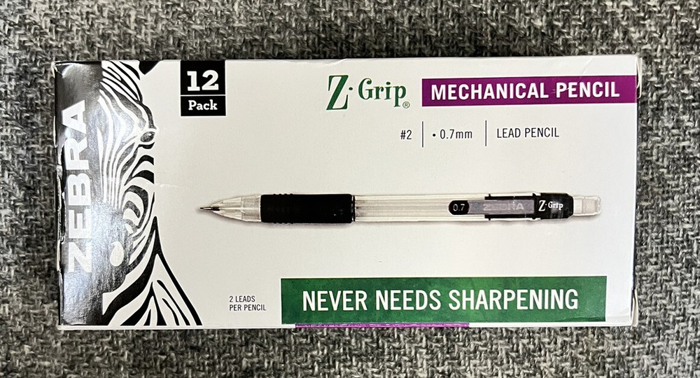 Zebra Mechanical Pencil Pack Of 12