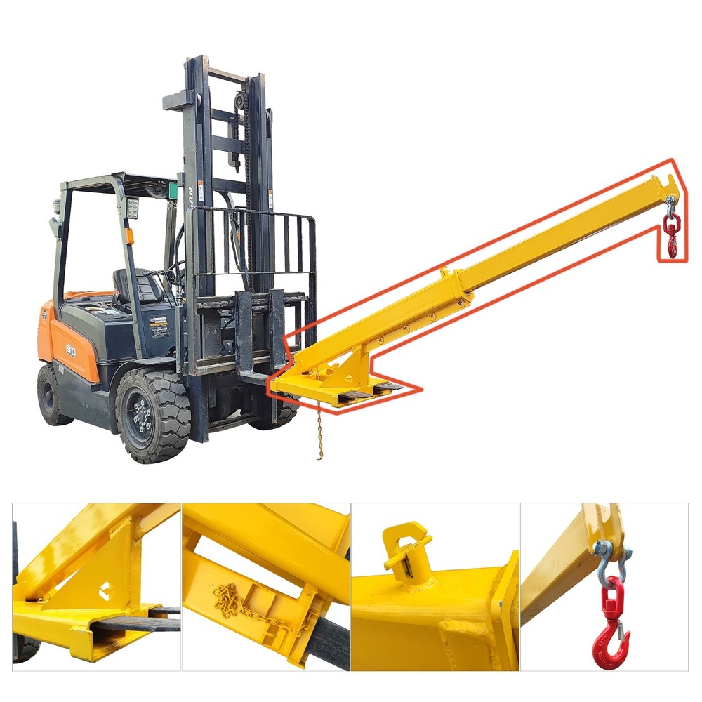 6600lbs Loading Forklift Mobile Crane, Forklift Extension Attachments Crane