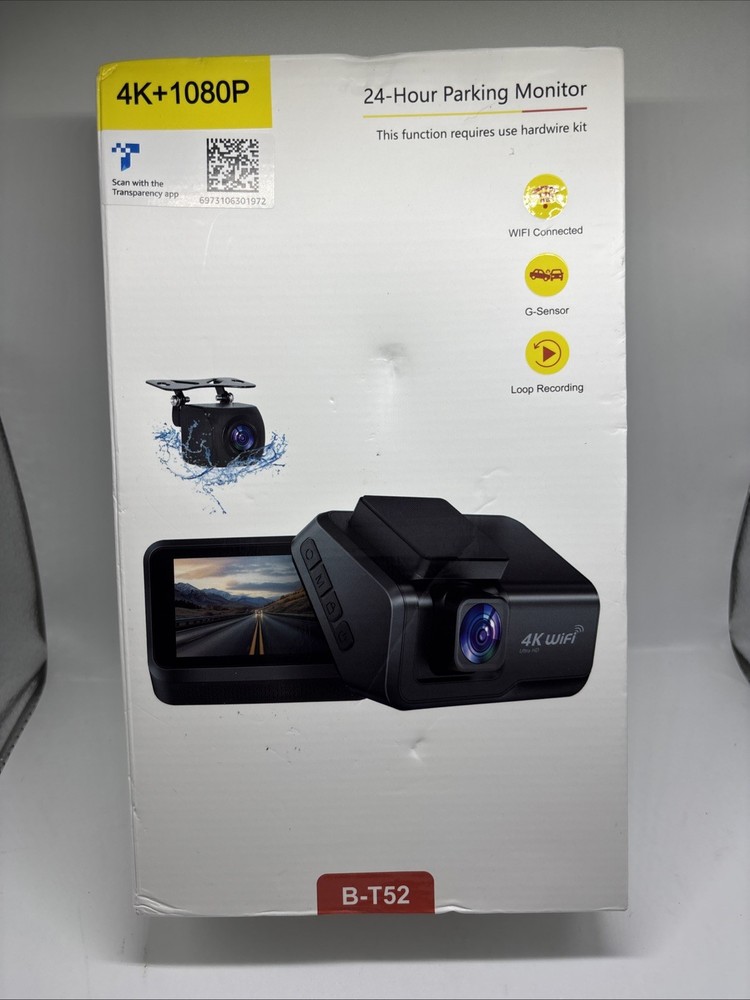 New 4K dashcam WiFi loop recording