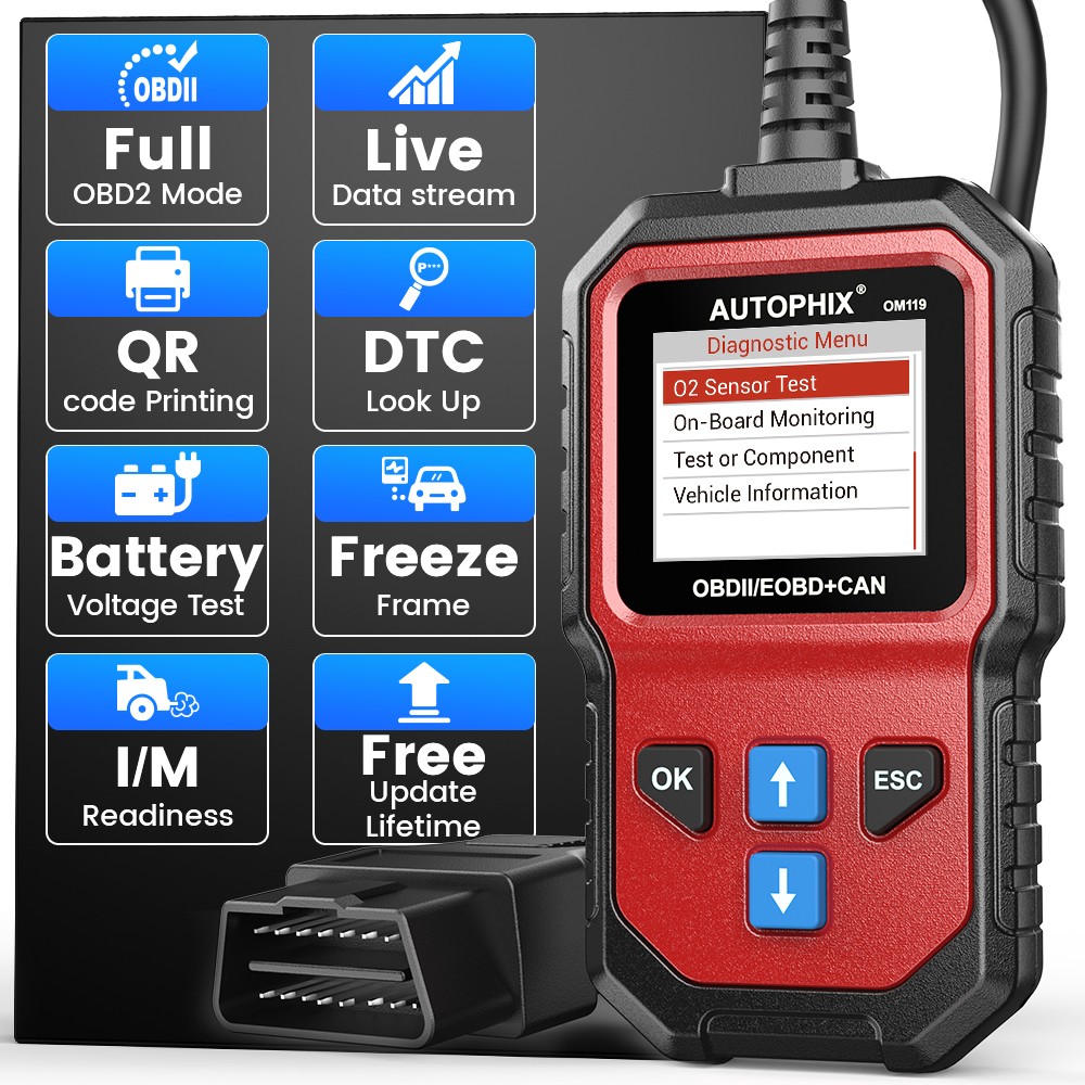 AUTOPHIX Classic Enhanced Universal OBD2 Scanner Car Engine Fault Code Reader