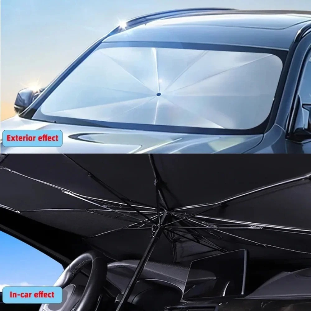 Car Windshield Sun Shade Foldable Umbrella Front Window Cover Visor Umbrella