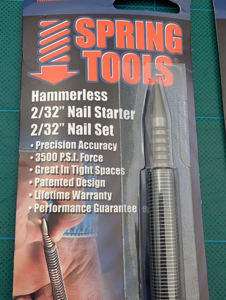 Spring Tools Hammerless 2/32" Nail Starter Nail Punches - 32R42-1