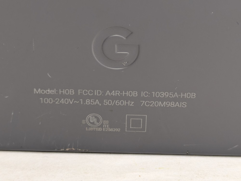 Google Home Max Smart Assistant Speaker Charcoal Gray TESTED Read Description