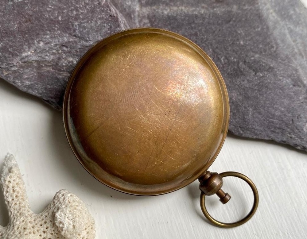 pocket compass vintage style compass handmade compass brass compass Gift
