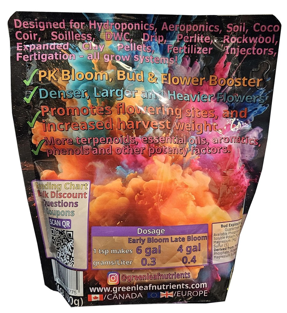 Bud Explosion PK Bloom Budding Fruiting Flowering Booster for Soil and Hydrop...