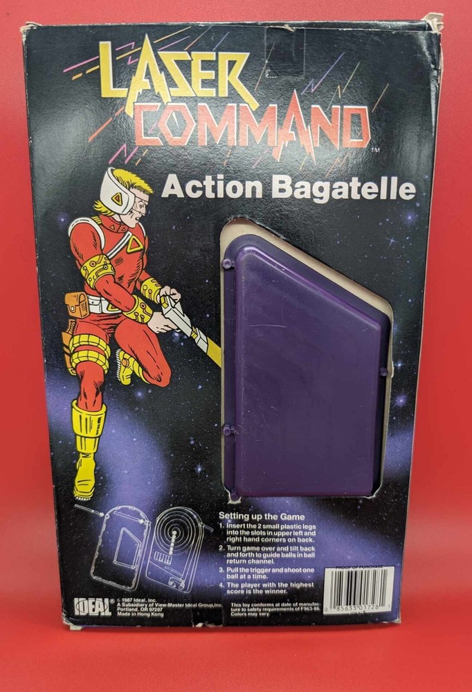 NOS Vintage 1987 Ideal Laser Command Action Bagatelle Game Toy