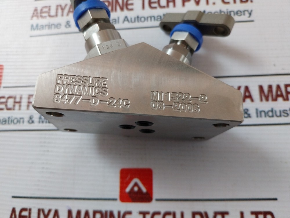 Pressure Dynamics 8477-d-24c Dual Needle Valve Manifold