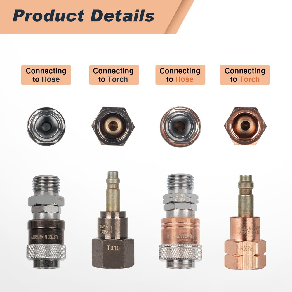 Cutting torch quick connect torch set | Oxy Acetylene Quick Connects Set | Ox...
