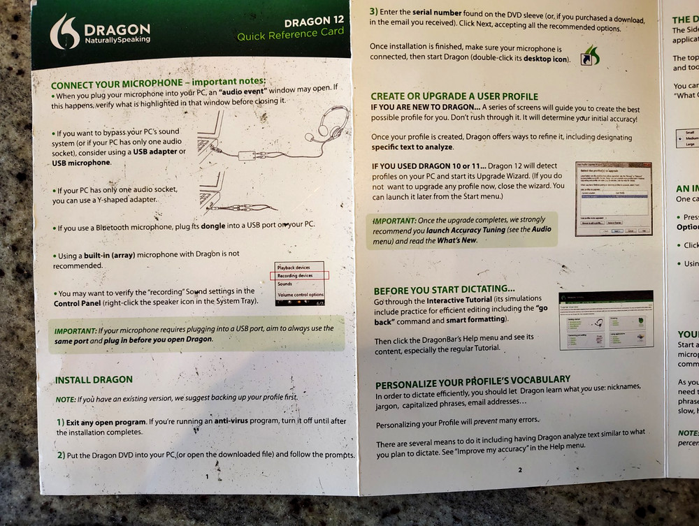 Nuance Dragon Naturally Speaking 12 Home Edition Speech Recognition Software