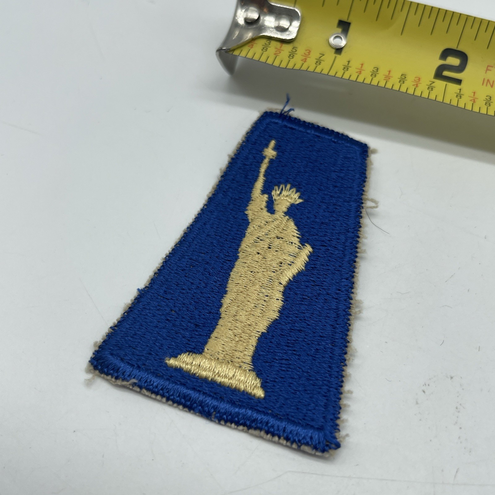 U.S. Military 77th Infantry Division Patch Insignia Lady Liberty Cut Edge